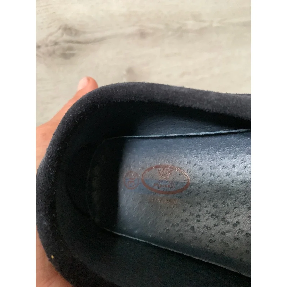 Papouelli‎ London Kids Navy Blue Suede Penny Loafers Driving Shoes Size 30 Spain